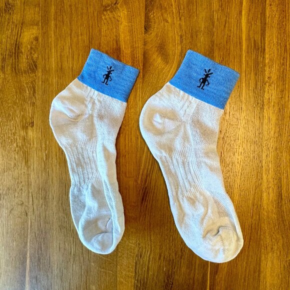SMARTWOOL Merino Wool Hiking Socks Womens 7-8 M Medium Blue Ankle Sock EUC - Picture 2 of 7
